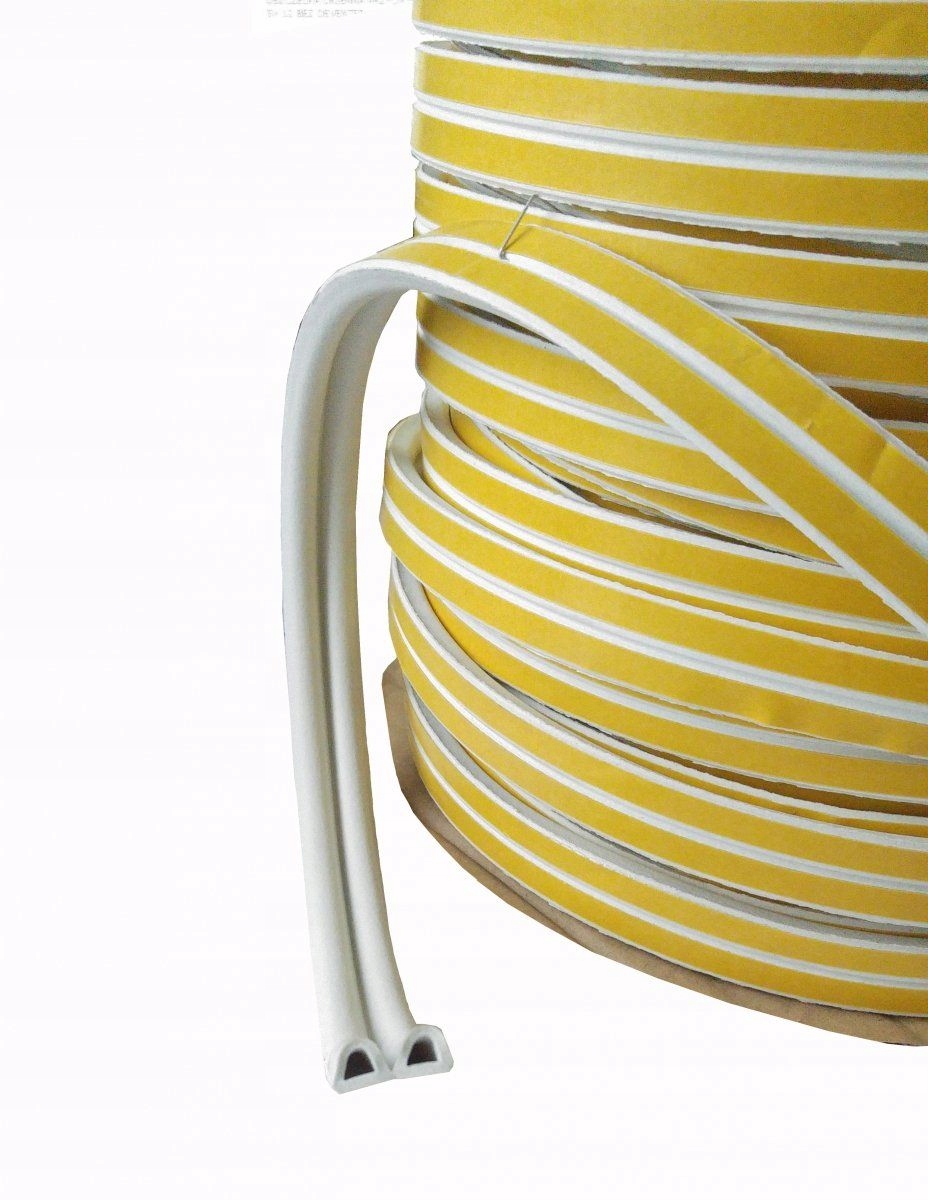 Uszczelka samoprzylepna profil d biała 1mb