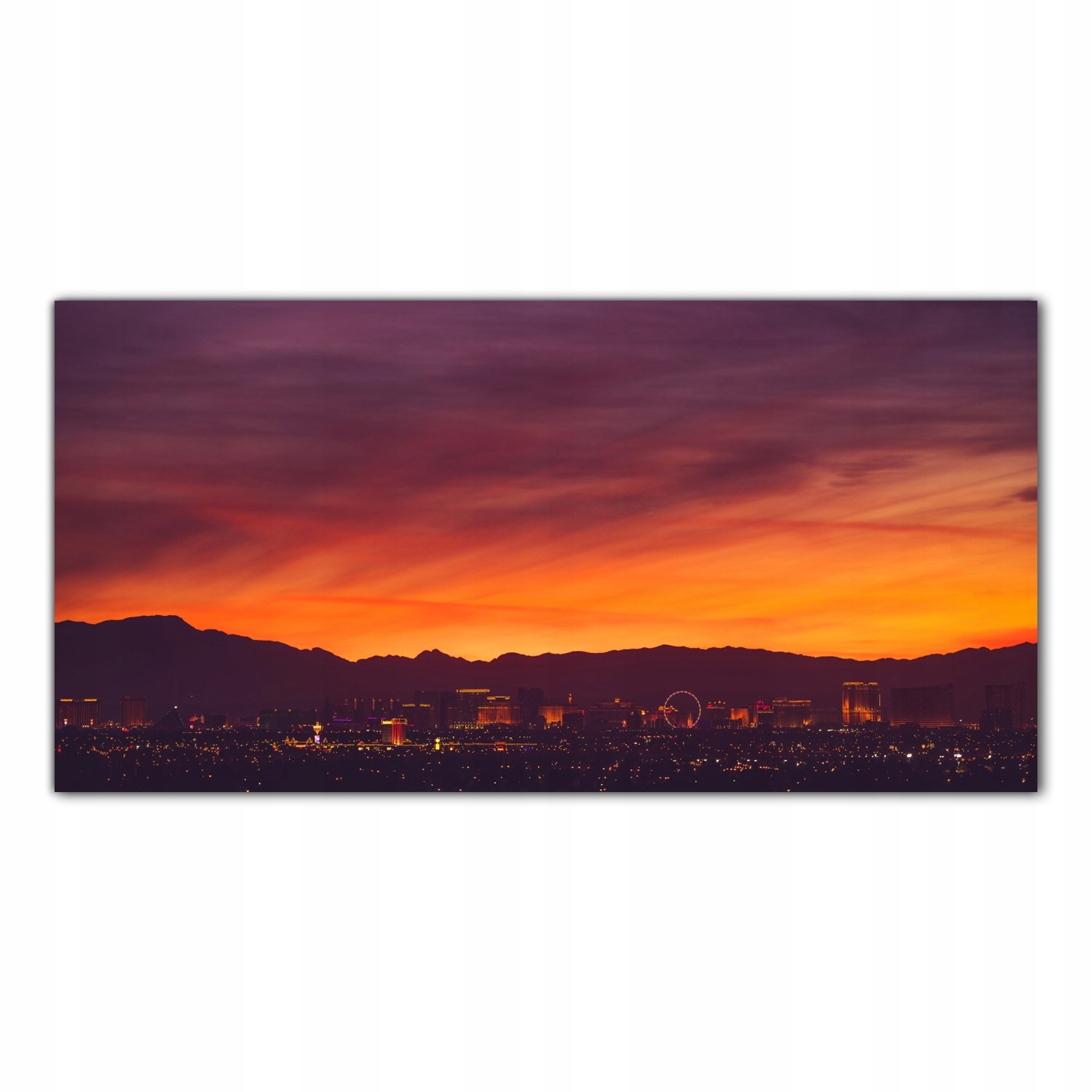 Las Vegas Město 140x70 Tvrzené sklo do kuchyně