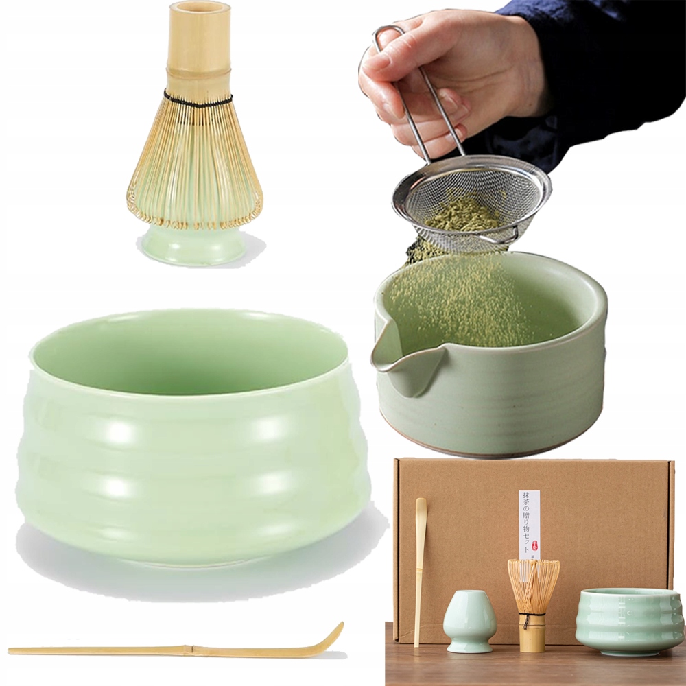 Levně Profesionální Sada Na Přípravu Zeleného Čaje Matcha 12.7 X 7 CM 580 ML