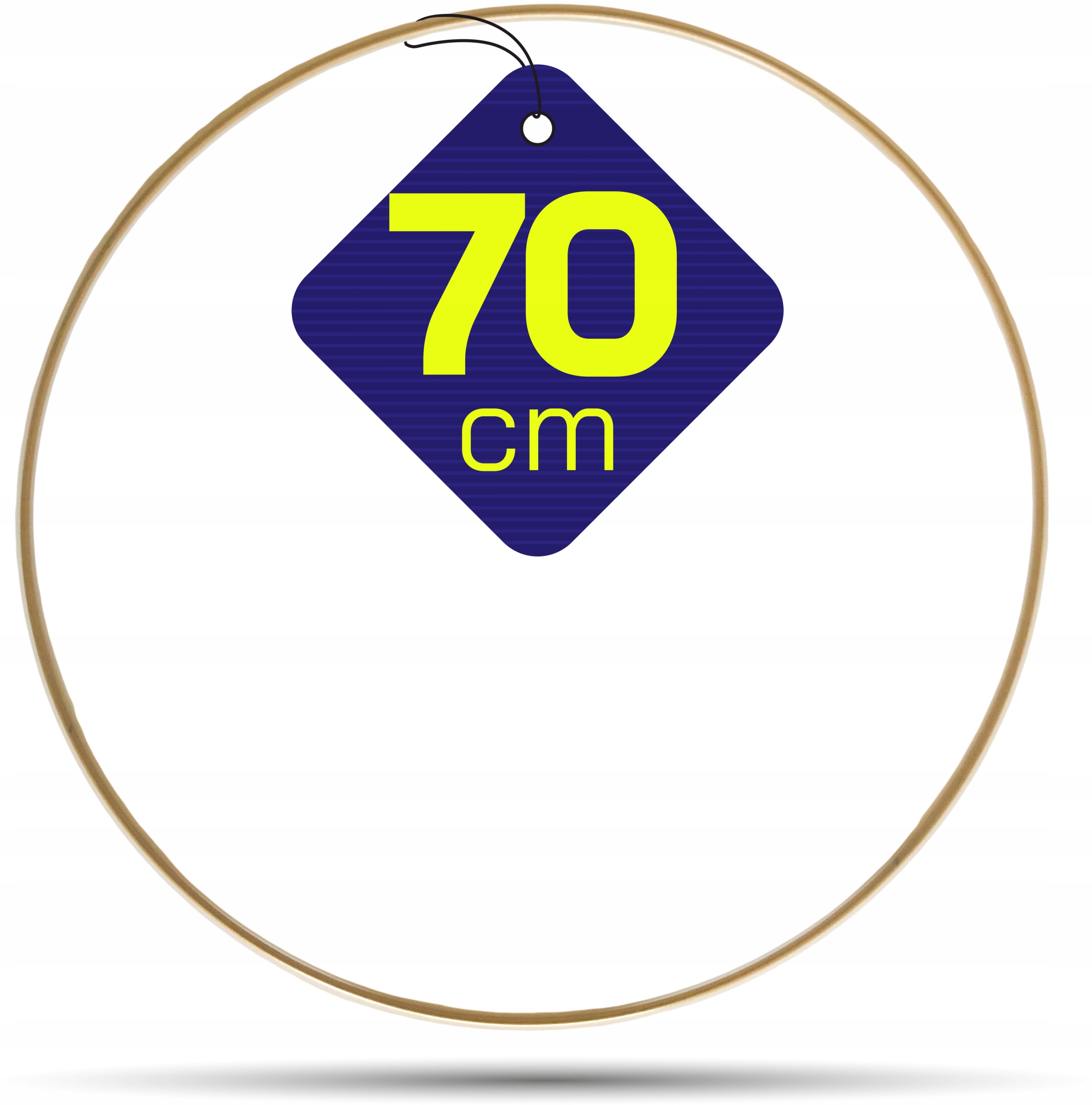 

metalowa obręcz Złota Mat kółko do łapaczy snów 70