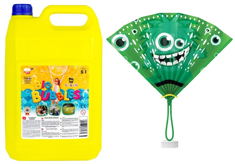 

2w1 Płyn 5L Wachlarz Do Baniek Mydlanych Tuban