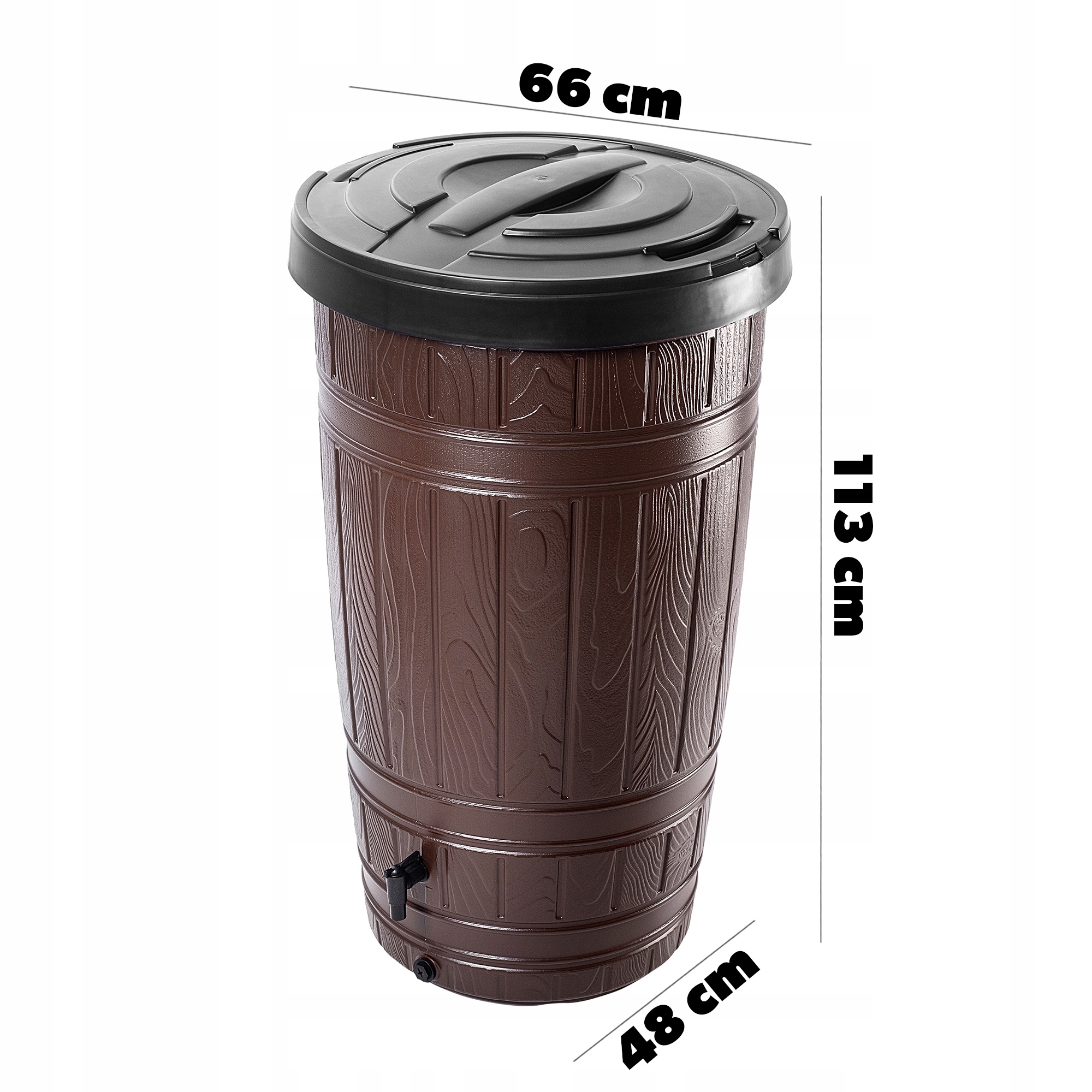 ZBIORNIK NA DESZCZÓWKĘ WODĘ 265L PRZYŁĄCZA Kod producenta K9109