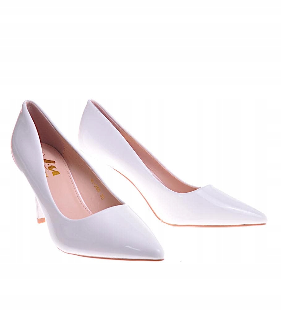 DAMSKIE CZÓŁENKA BIAŁE SZPILKI 11763 38 Marka inna