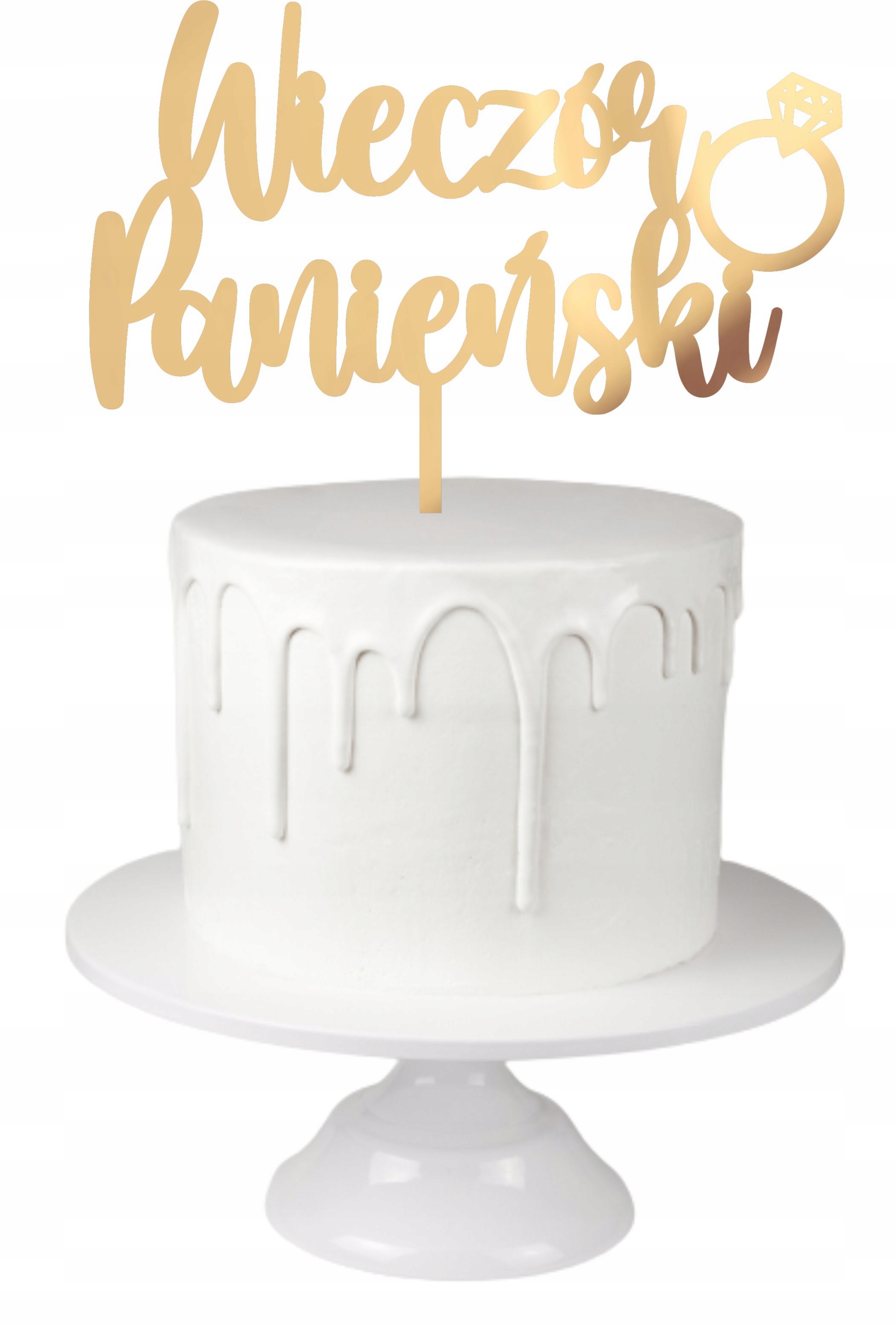 

Topper Na Tort Wieczór Panieński Bride To Be Plexi