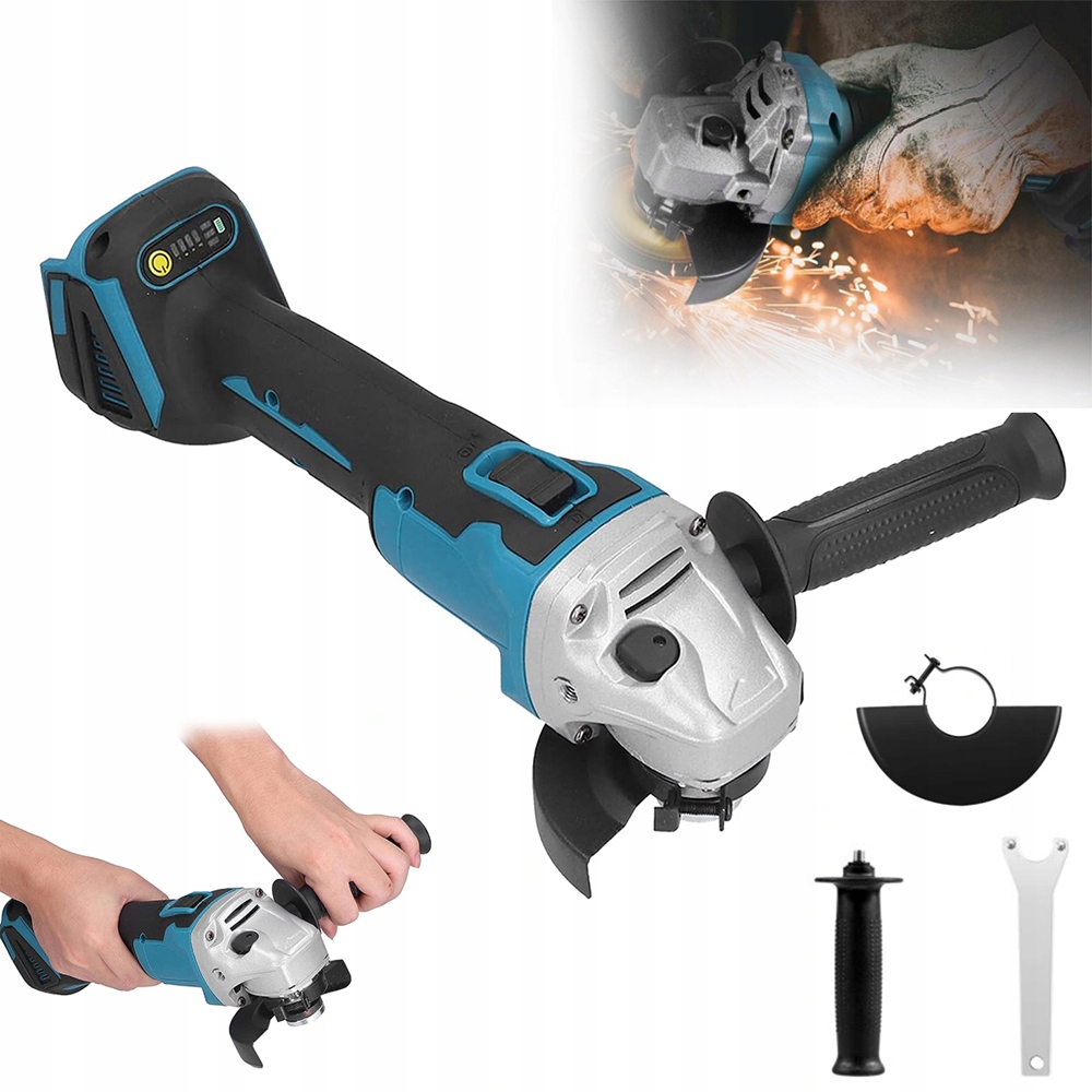 Bezkartáčová Úhlová Bruska 1000 W Výkonná Systémem Odvodu Tepla