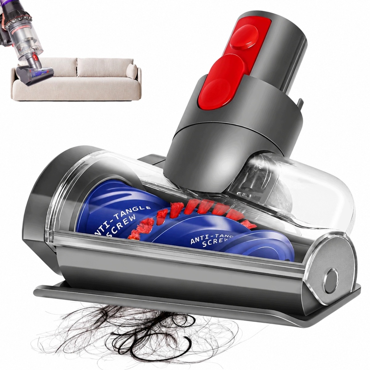 Turboszczotka Ssawka Do Dyson V7, V8, V10, V11, V15 Turbo Szczotka