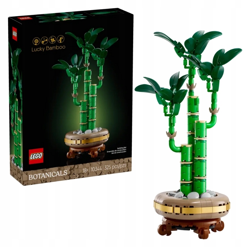 Lego Icons Botanická Kolekce Dracaena Sandera Bambus Štěstí 325 El. 18+