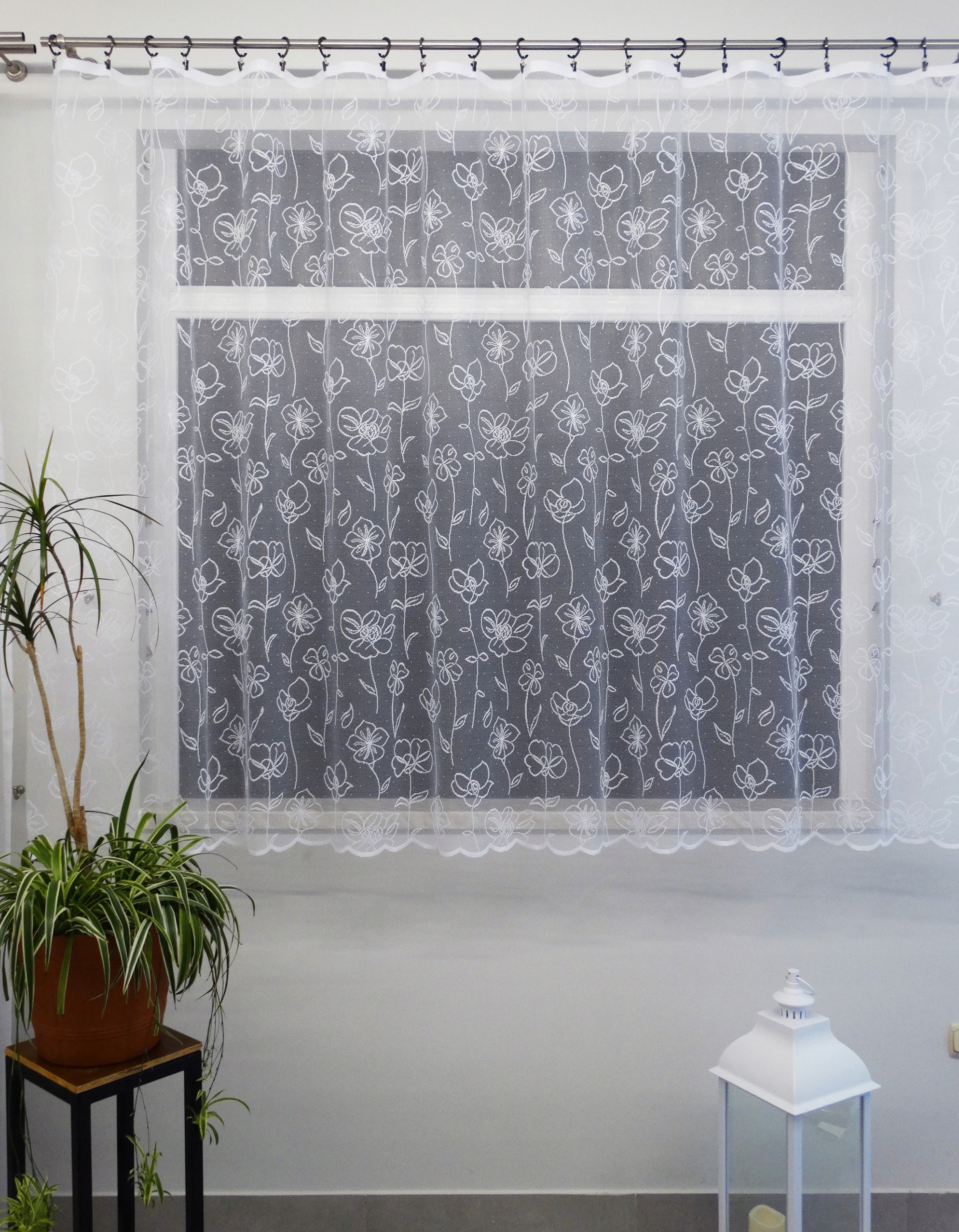 Mg Záclona 2034 Bílá 500x160 cm Hotová S Páskou M