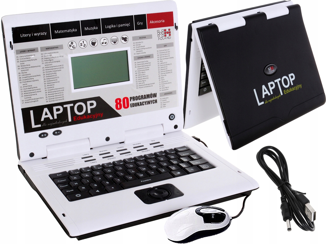 

Laptop Edukacyjny dla dzieci 80 Programów Usb