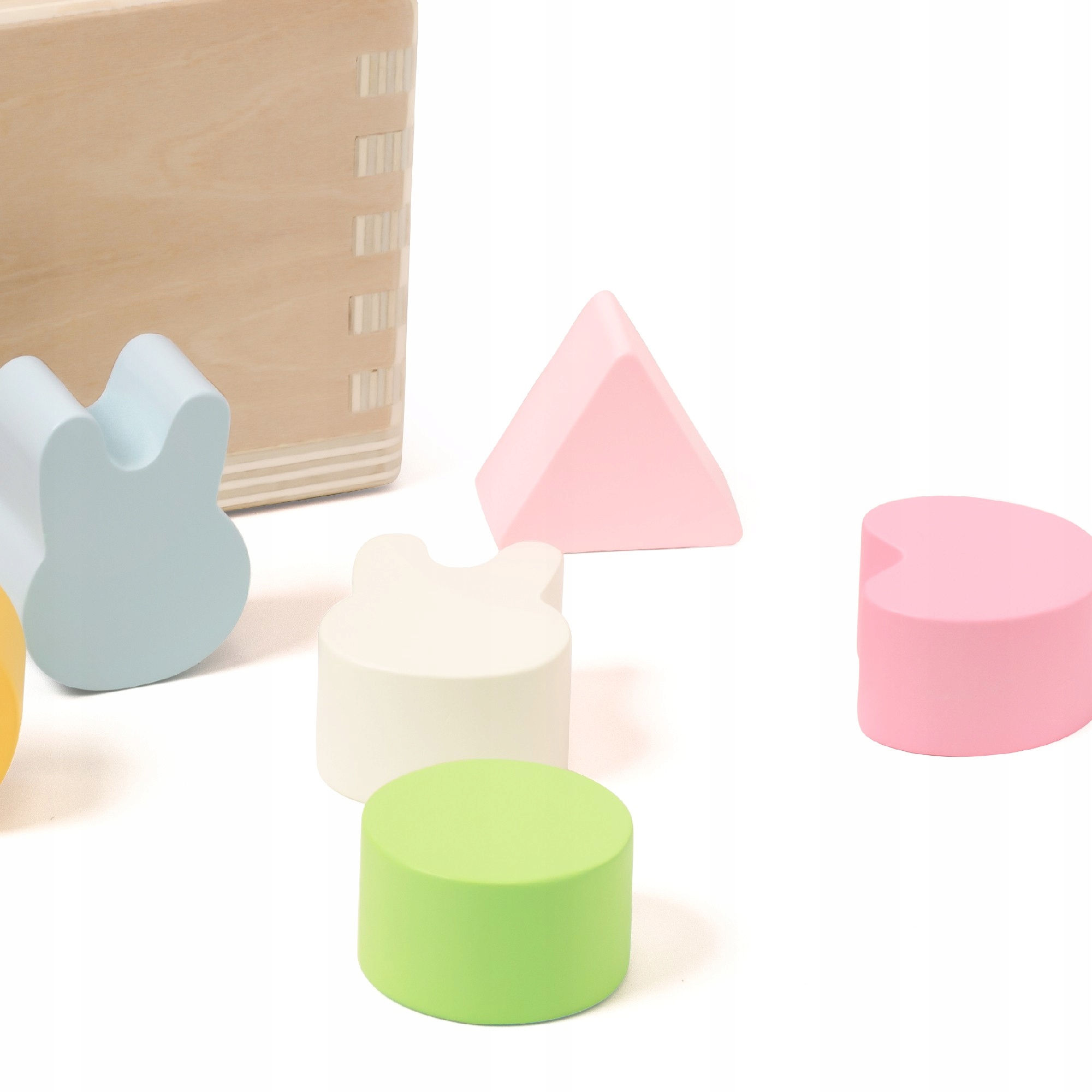 BOX EDUKACYJNY MONTESSORI SORTER DREWNIANY KLOCKI UKŁADANKA CLASSIC WORLD Liczba elementów 10 szt.