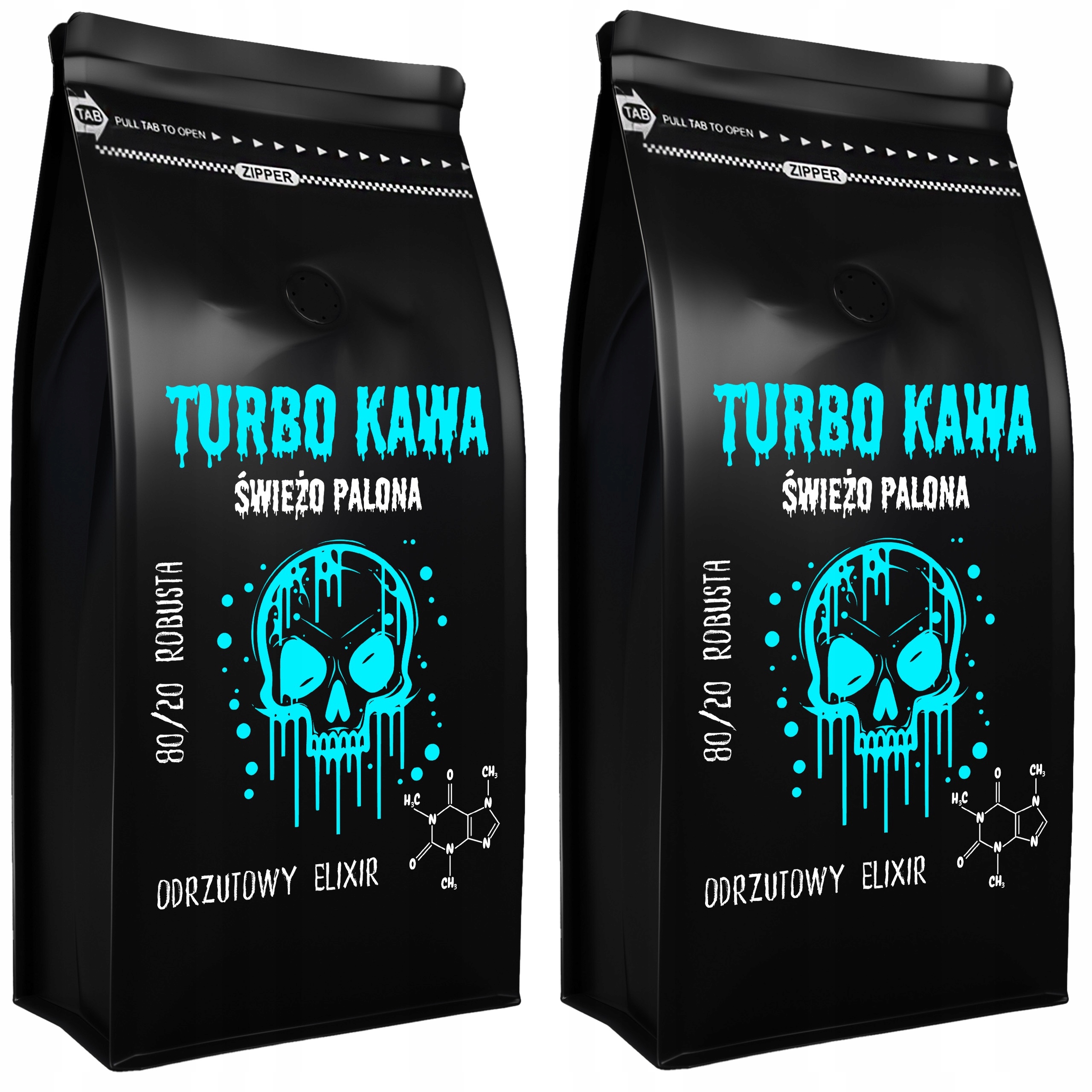 Levně Turbo Zrnková Káva do kávovaru 2kg 80/20 Robusta/Arabica Odrzutový Elixír