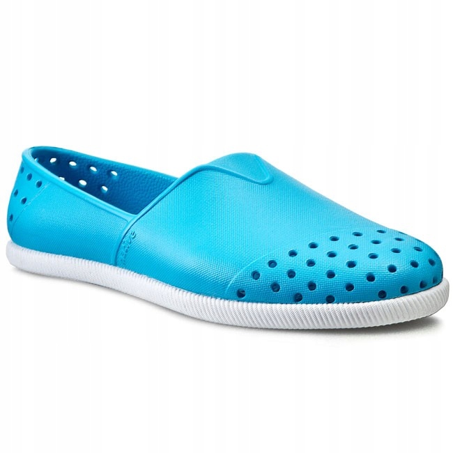 NATIVE PÓŁBUTY NIEBIESKIE WSUWANE AŻUROWE 34,5 SNI