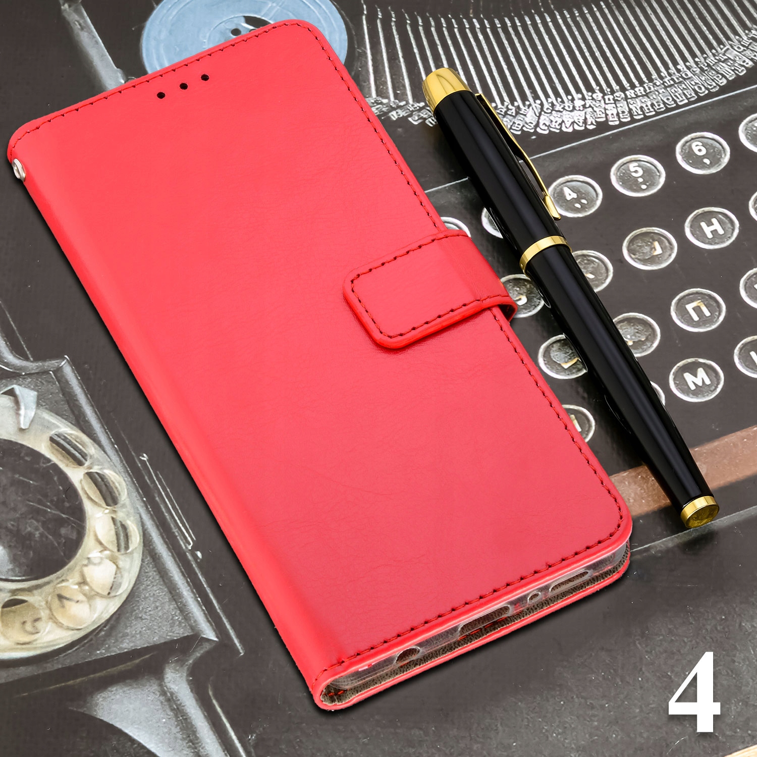 Etui PORTFEL VINTAGE BOOK CASE SZKŁO do Xiaomi Redmi 6 Pro / Mi A2 Lite Kolor inny