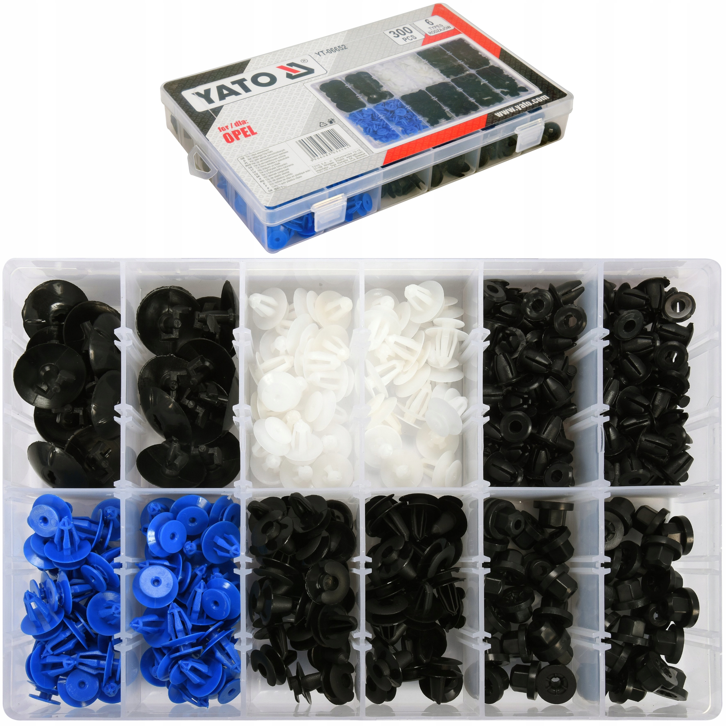 

Spinki Samochodowe Opel Komplet 300 Szt. Yato