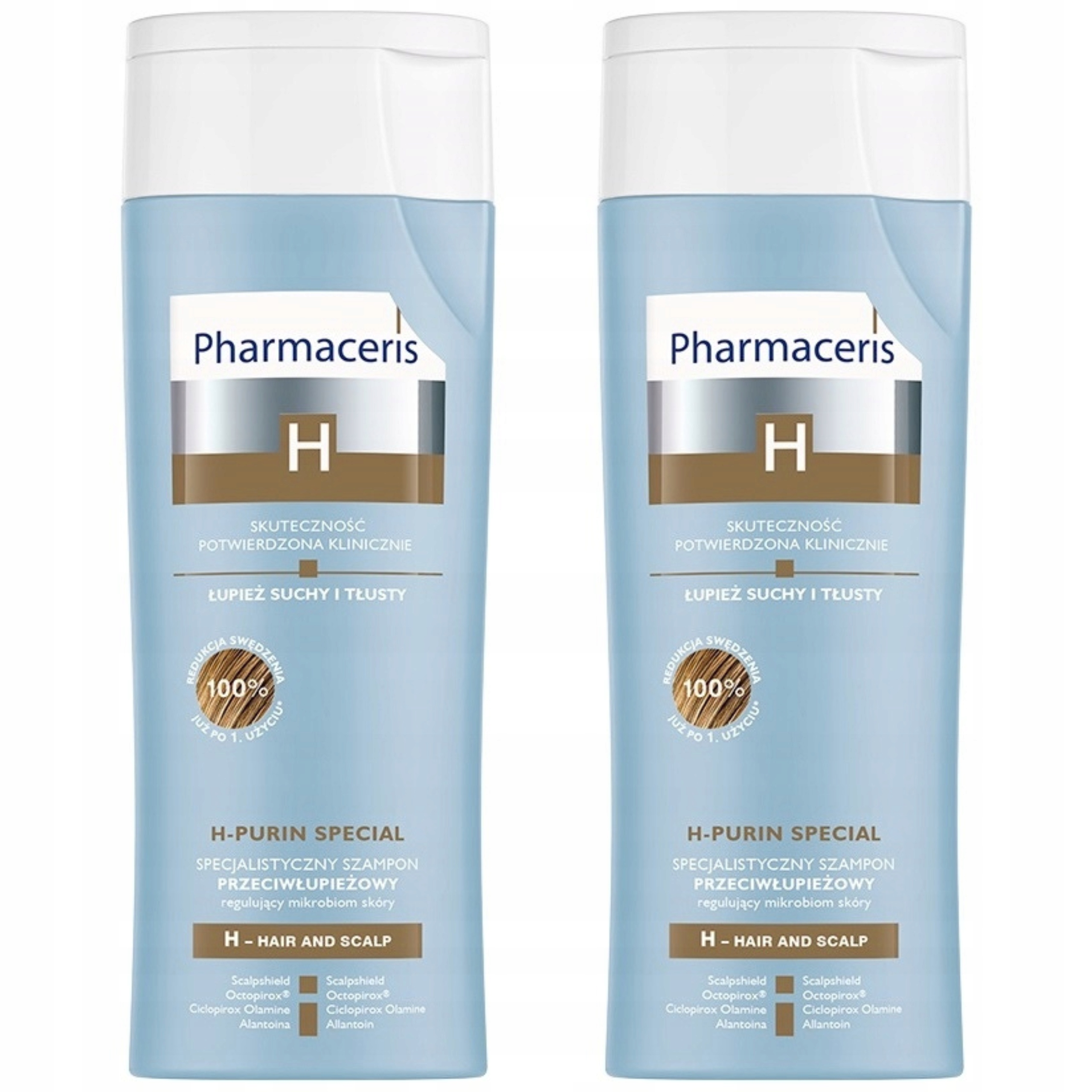 2x Pharmaceris H-purin Special Specjalistyczny szampon przeciw łupież 250ml