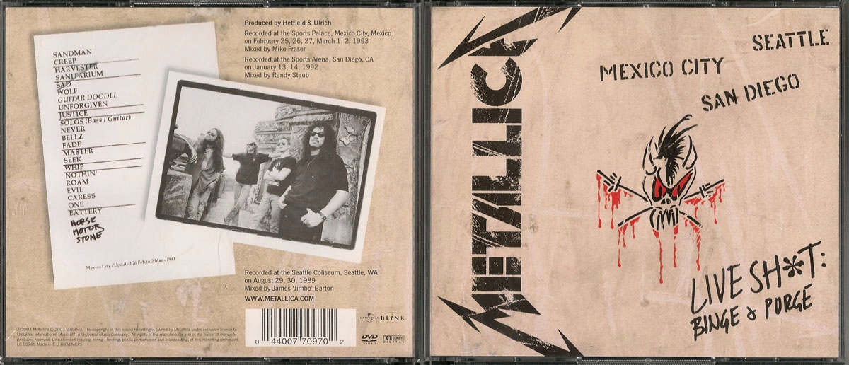 Metallica Live Shit Binge - Niska cena na Allegro