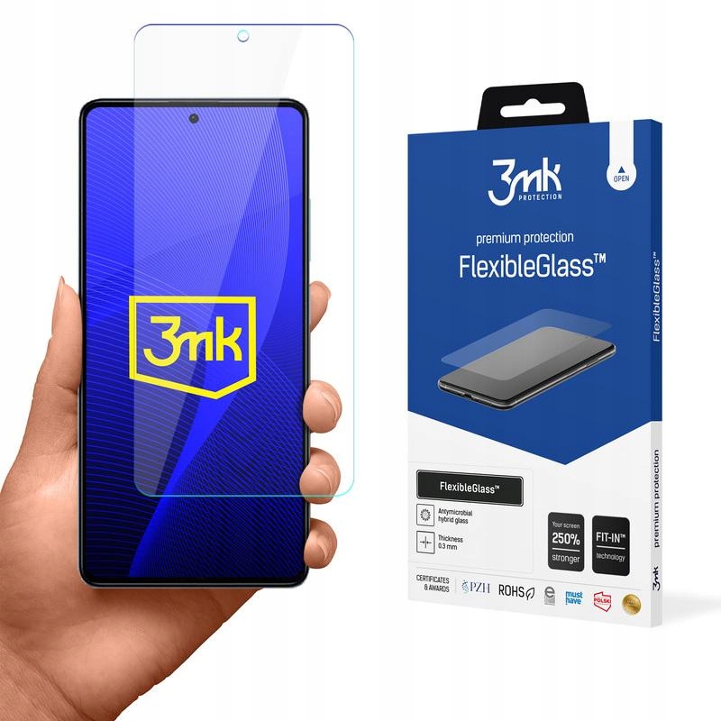 Szkło Hybrydowe Na Ekran Do Redmi Note 12 Pro, 3MK, Ochronne na Wyświetlacz