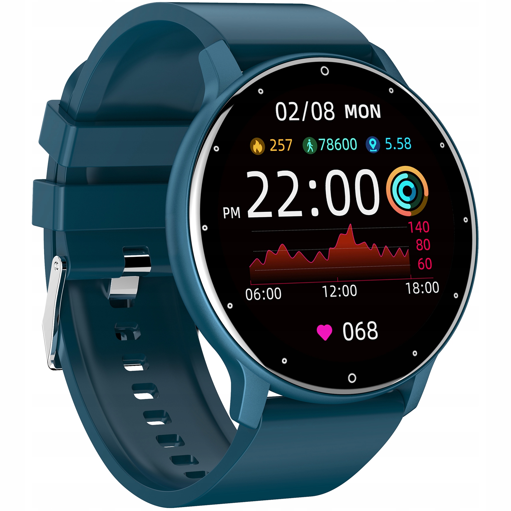 Smartwatch Męski Zegarek Z ROZMOWAMI DAMSKI PULSOKSYMETR KARDIOWATCH KROKI EAN (GTIN) 813761024235