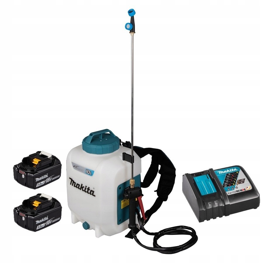 Makita Aku Opryskiwacz Plecakowy Lxt 18V 10L 2x5Ah BL1850 DC18RC DUS108Z