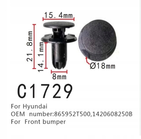 10X SPINKA KOŁEK HYUNDAI KIA NADKOLA ZDERZAKA OSPRZĘTU TAPICERKI OSŁONY EAN (GTIN) 779999884488