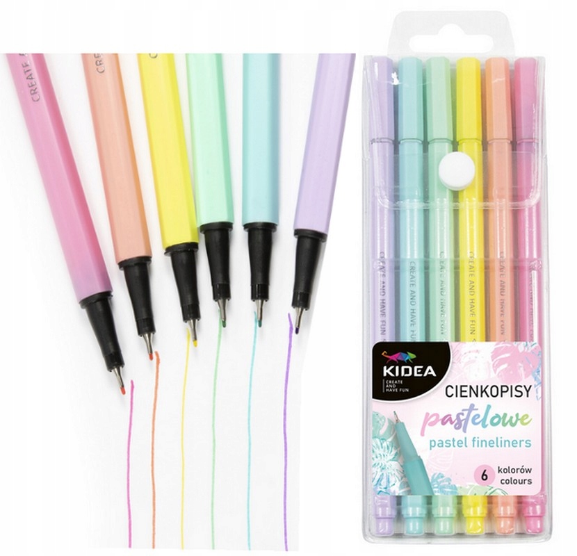 

Kidea Cienkopisy Pastelowe