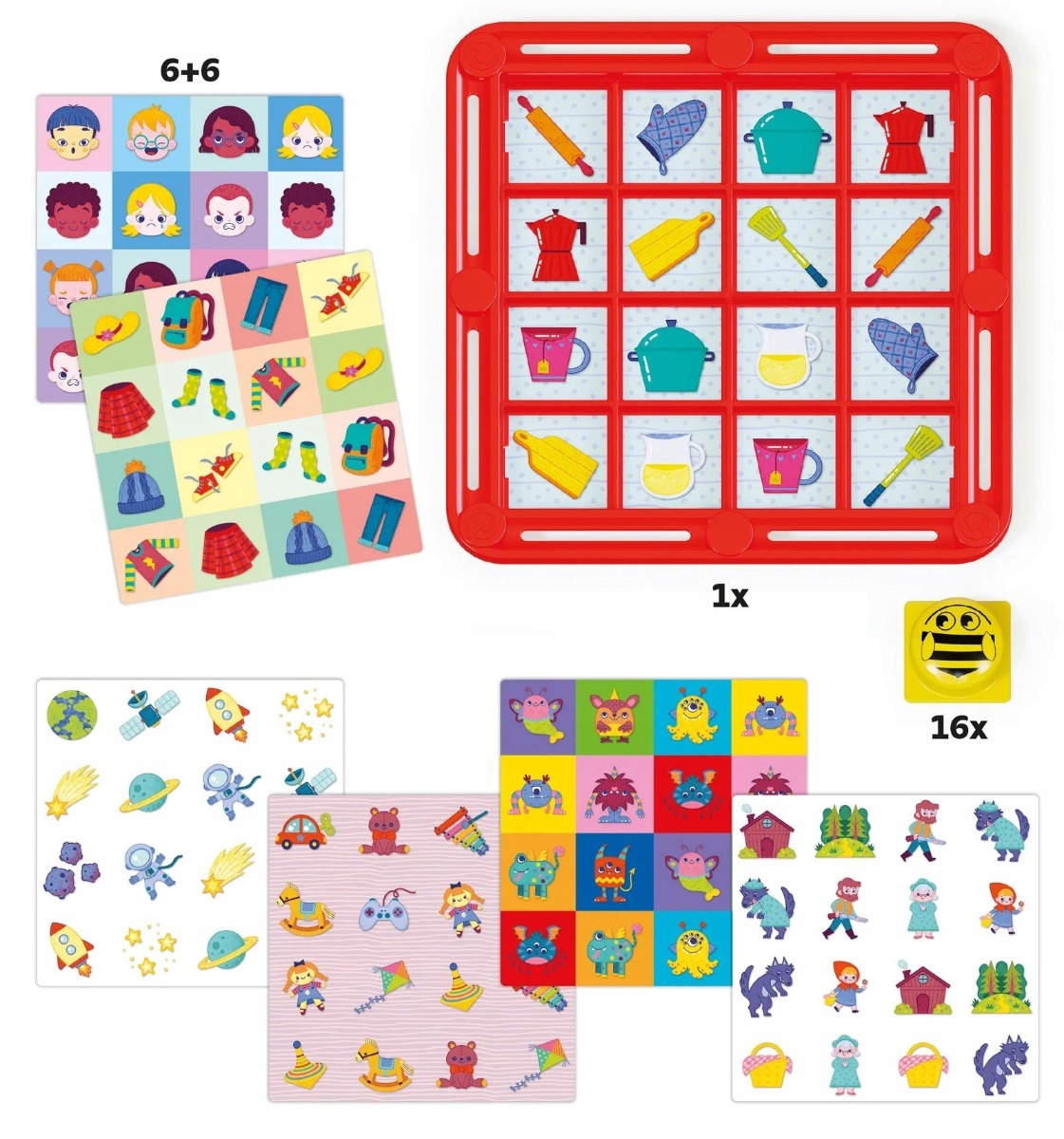 QUERCETTI Gra Pamięciowa Fantamemo Pszczoła Memory Game 1052 Kolor wielokolorowy