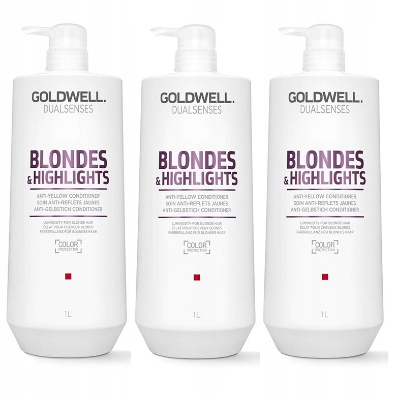 Goldwell Blondes Anti-Yellow kondicionér 3x 1000 ml ochrana barvy blond vlasů