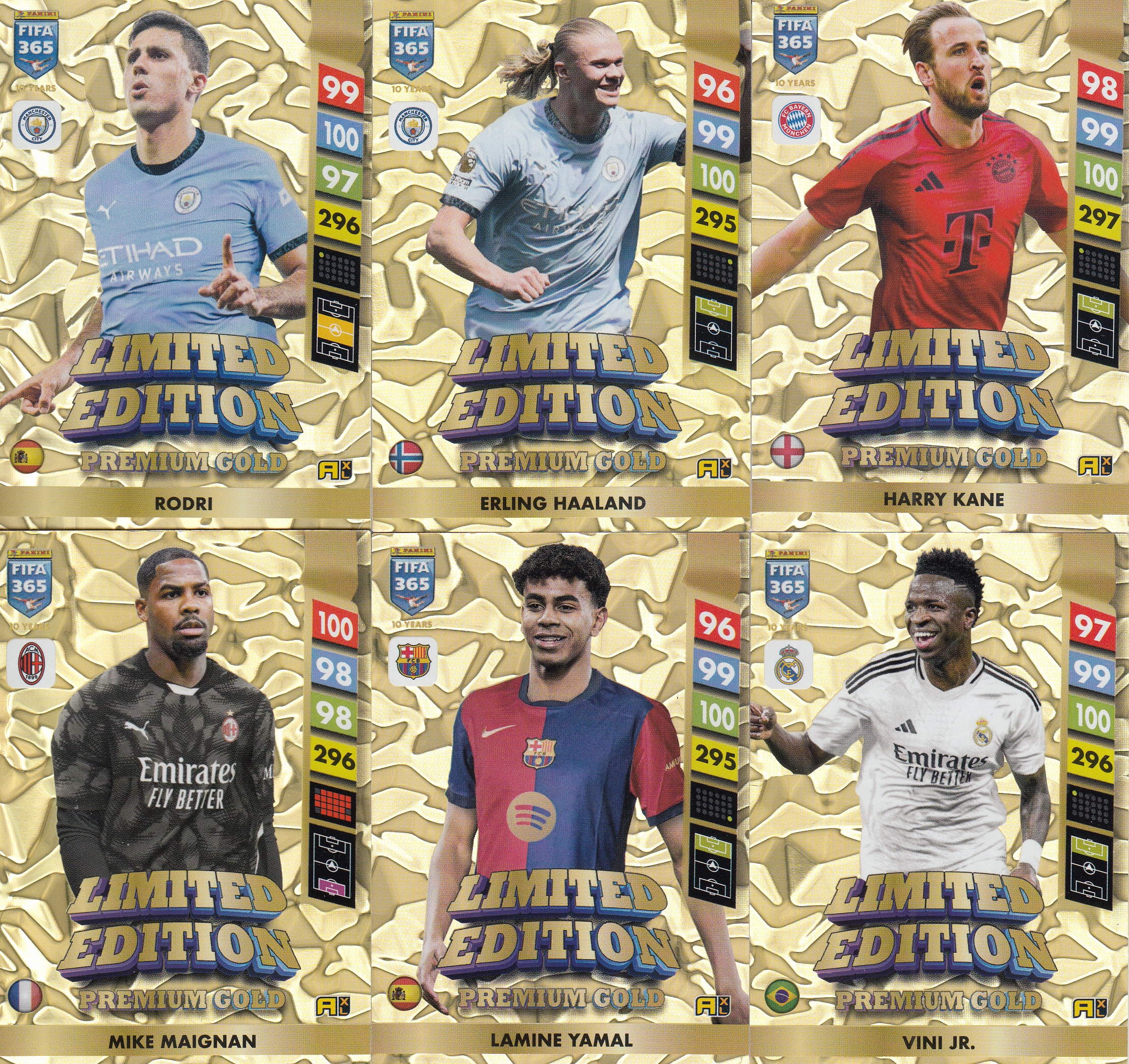 Fifa 365 2025 Limited Premium Gold Vini Yamal Kane Rodri Maignan Haaland
