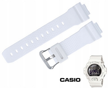 Pasek+bezel Pro Casio DW-6900NB bílý lesk Originál Kpl Sada Teleskopů