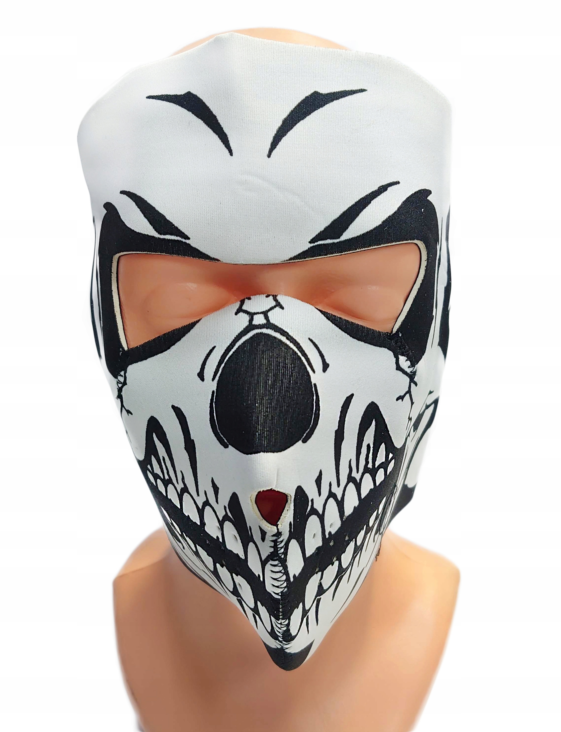 DWUSTRONNA MASKA NEOPRENOWA na TWARZ MOTOR NARTY