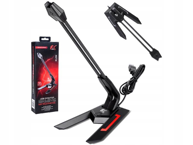 MIKROFON GAMINGOWY NANORS RS710, USB, LED
