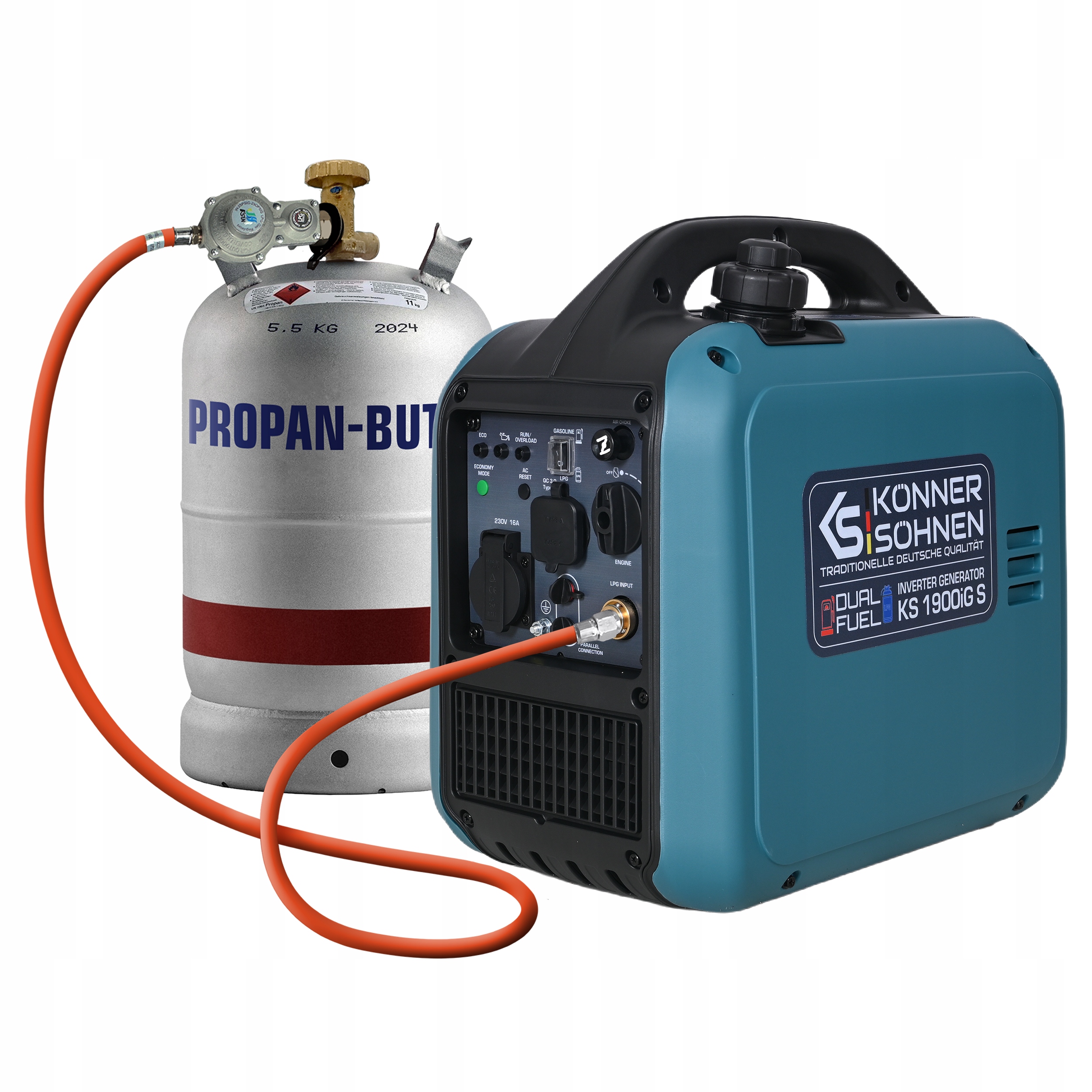 Generator KS 1900iG S -2000 W Inwerterowy Dual Fuel LPG + Benzyna