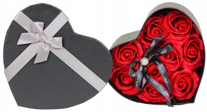 

Kwiaty mydlane róże w pudełku flower box