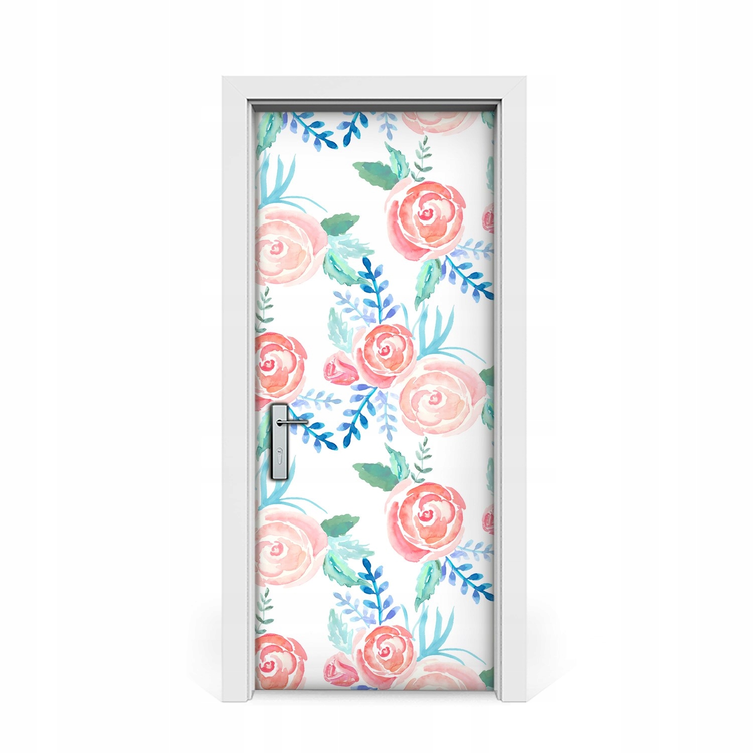 

Naklejka na drzwi Jasne eleganckie kwiaty 85x205