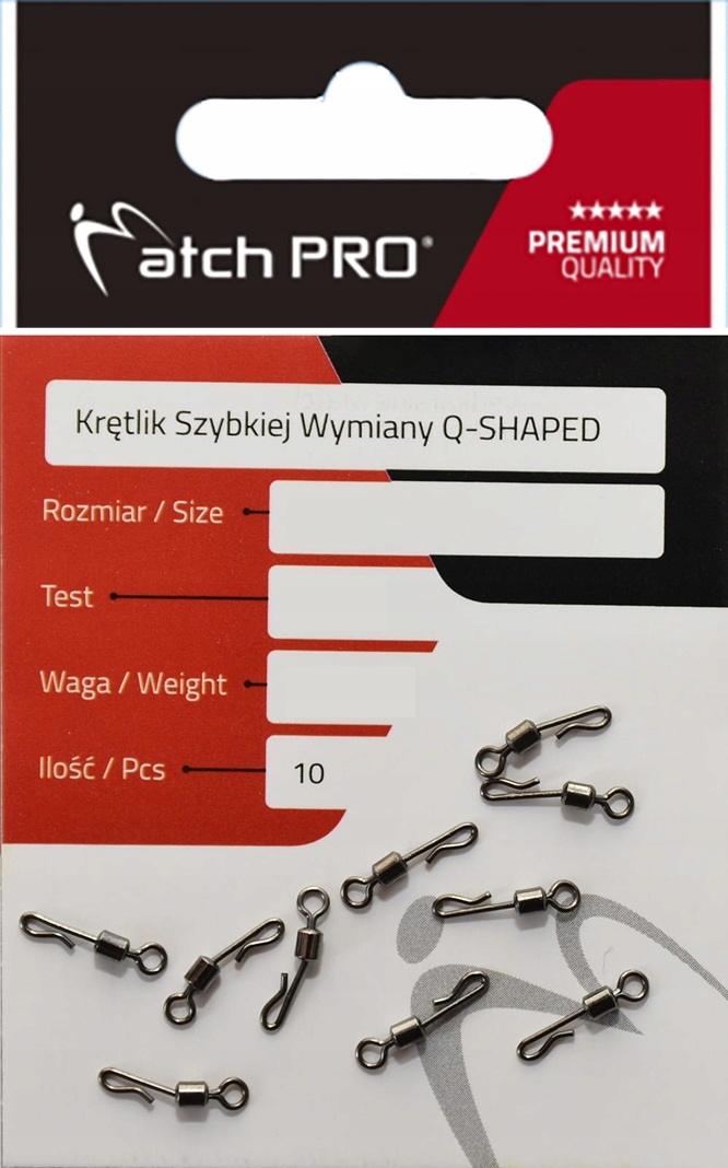 krętlik szybkiej wymiany Q-Shaped Match Pro nr.10 8kg