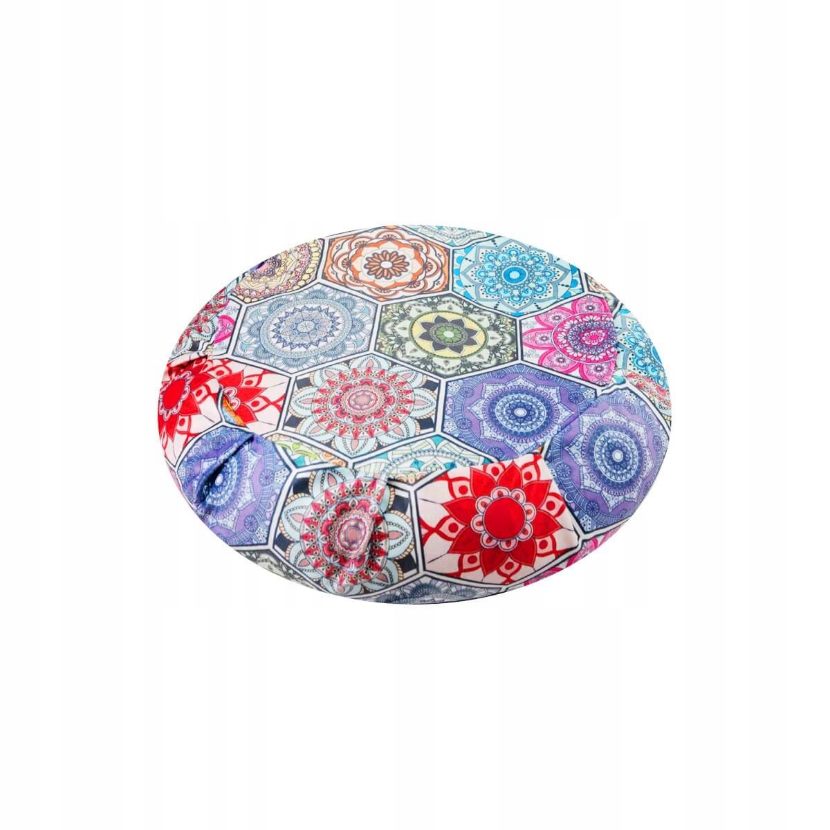 Polštář pro meditaci Zafu Omm Yoga Mandala Vibrant