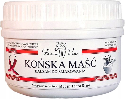 

Końska Maść Rozgrzewająca 350 ML Farm-vix