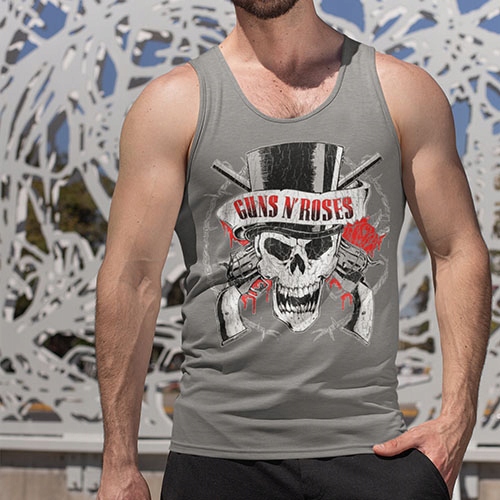 TANK TOP HORROR/ROCK GUNS N ROSES HAT Rozmiar XXL