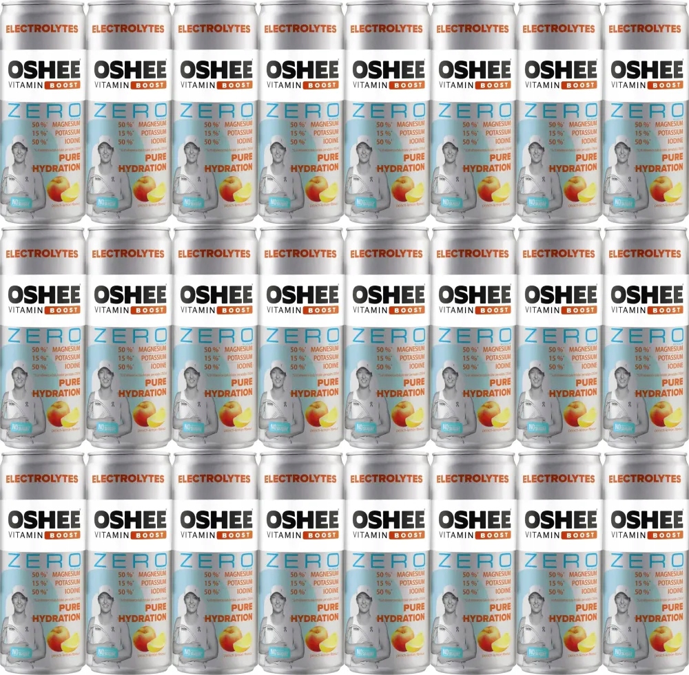 24x Oshee Vitamin Boost Electrolytes Zero elektrolity bez cukru 250 ml
