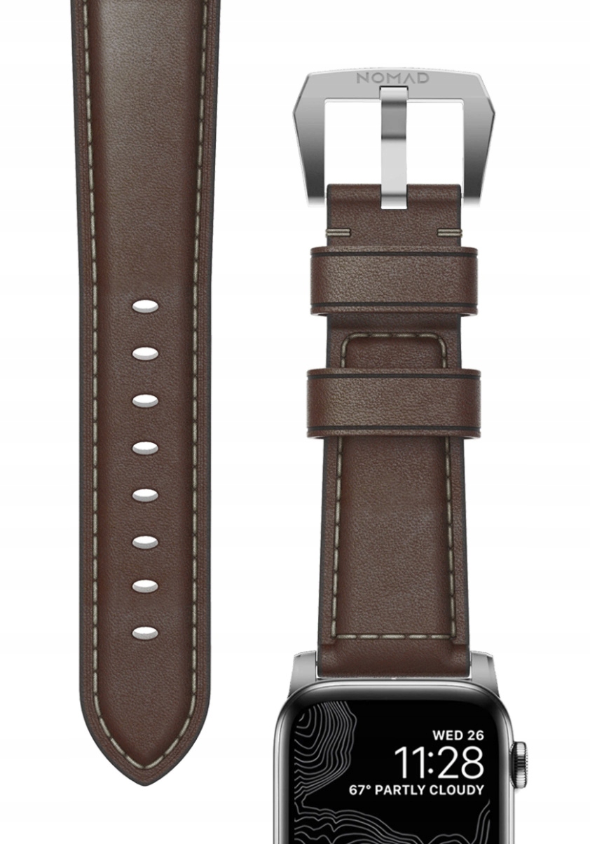 Nomad Traditional Band kožený remienok pre Apple Watch 46mm/49mm, koža Horween