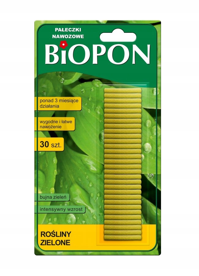 

Pałeczki Nawozowe Do Roślin Zielonych 30szt Biopon