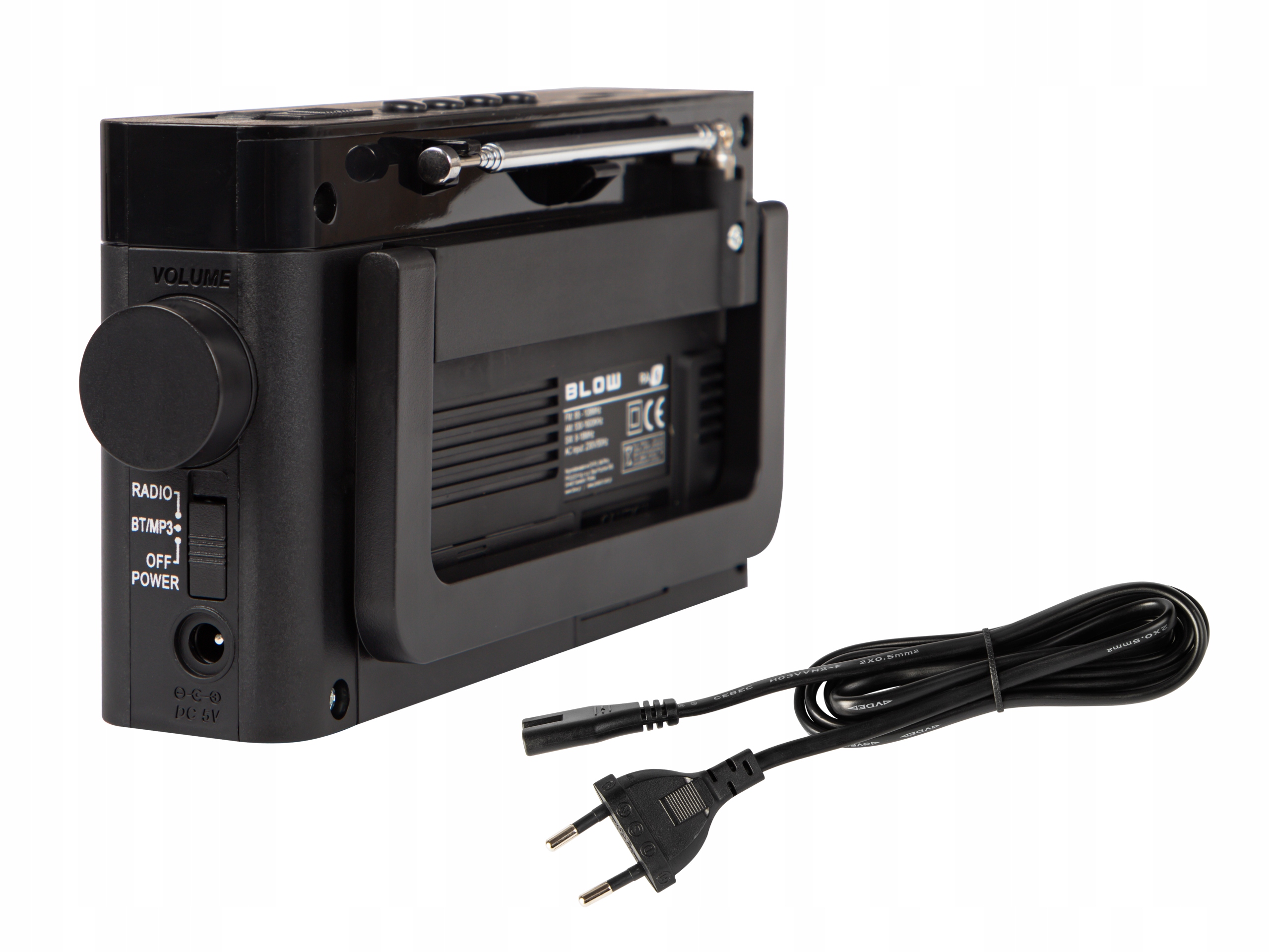 RADIO PRZENOŚNE AM/FM KUCHENNE BUDOWLANE BLUETOOTH AKUMULATOR USB AUX SD Marka Blow