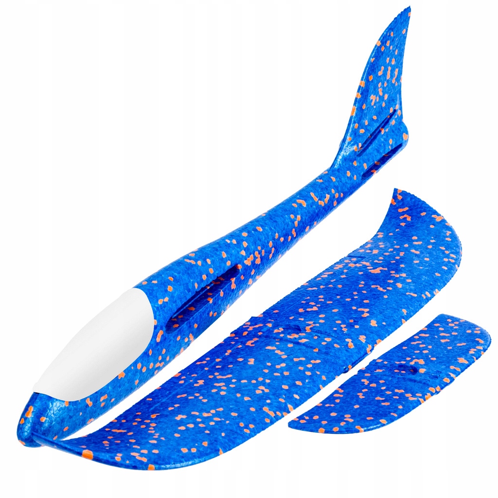 SAMOLOT STYROPIANOWY SZYBOWIEC 47 CM ŚWIECĄCY LED Bohater brak