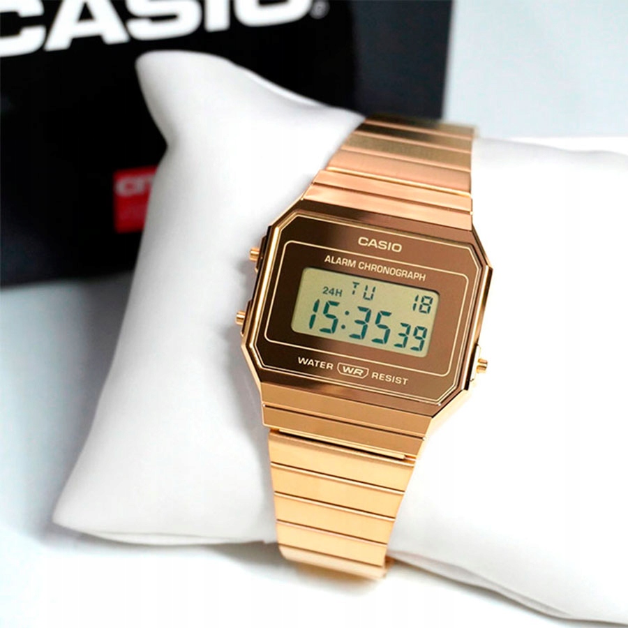 Casio arany digitális karóra A700WEVG-9AEF VINTAGE Szíj anyaga acél