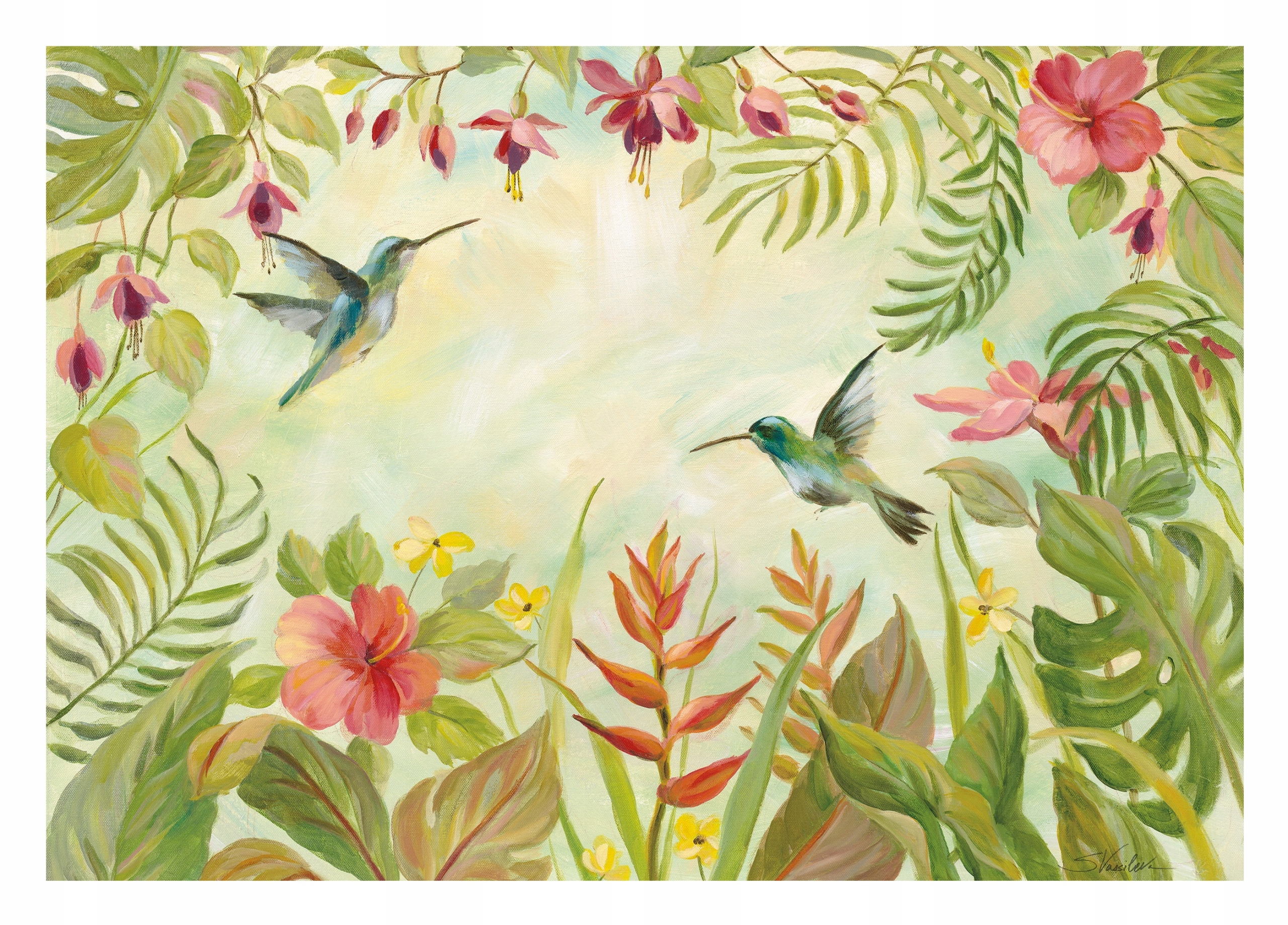 Fototapeta Listy Príroda Vtáky Spálňa 416x254