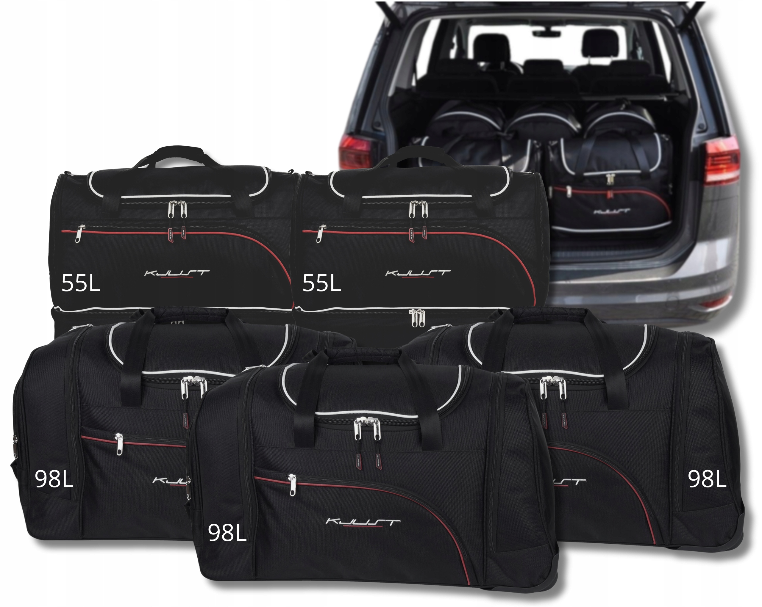 Cestovná Taška Do Kufru Vw Touran 2015+ 5 ks