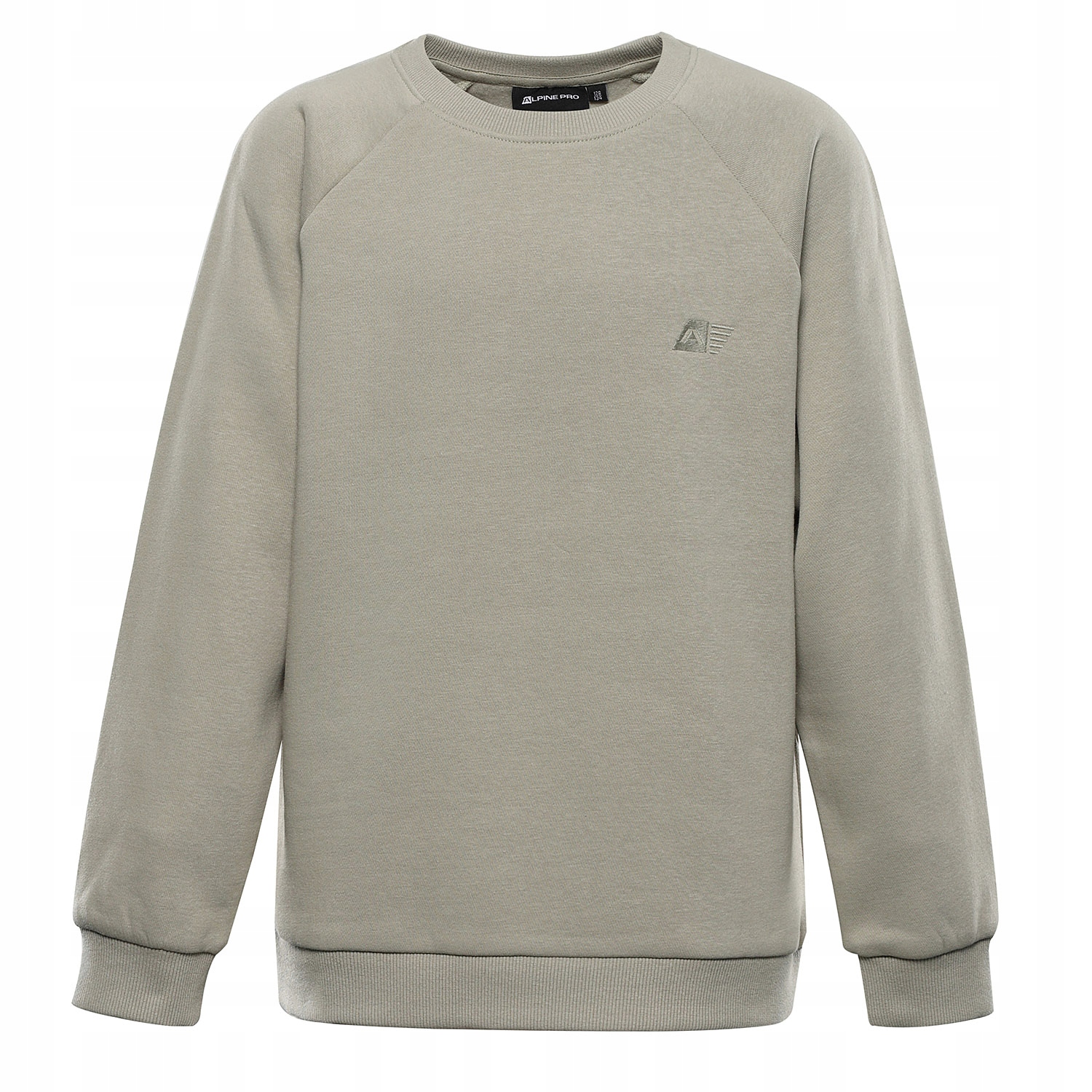 Dziecięca bluza bawełniana Alpine Pro Neggo k.oliwkowy r.140-146
