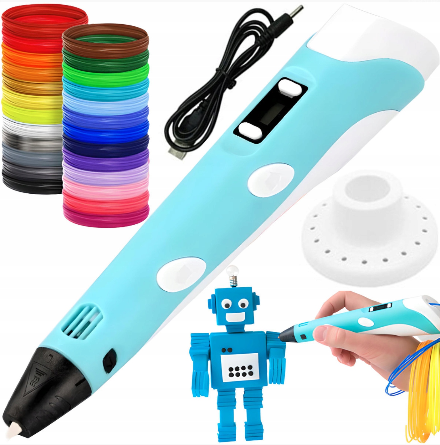 

Długopis Drukarka 3D Pen Zestaw Wkłady 100 M