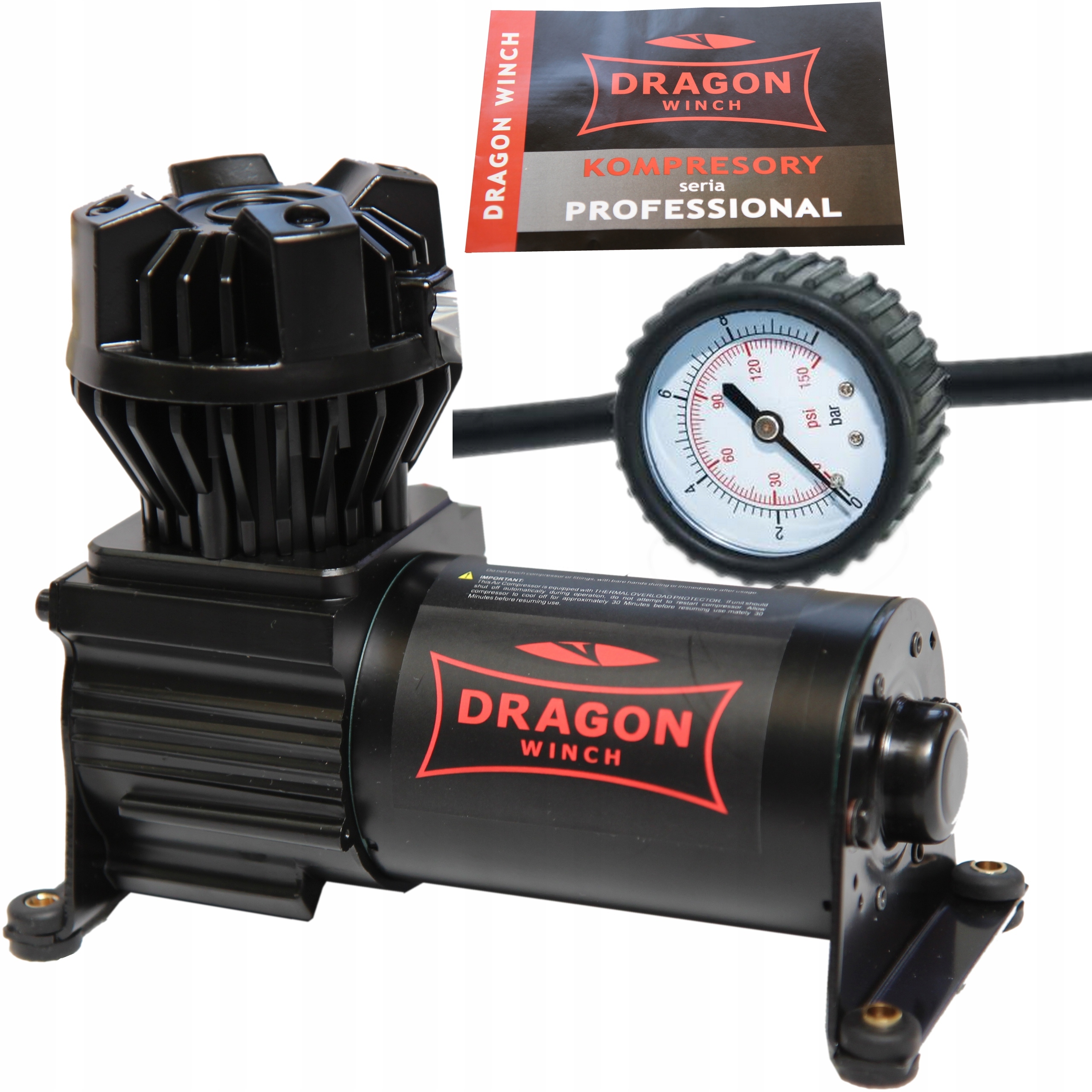 Dragon Winch Kompresor do auta Prenosný kompresor 150 Psi 10,3 Bar
