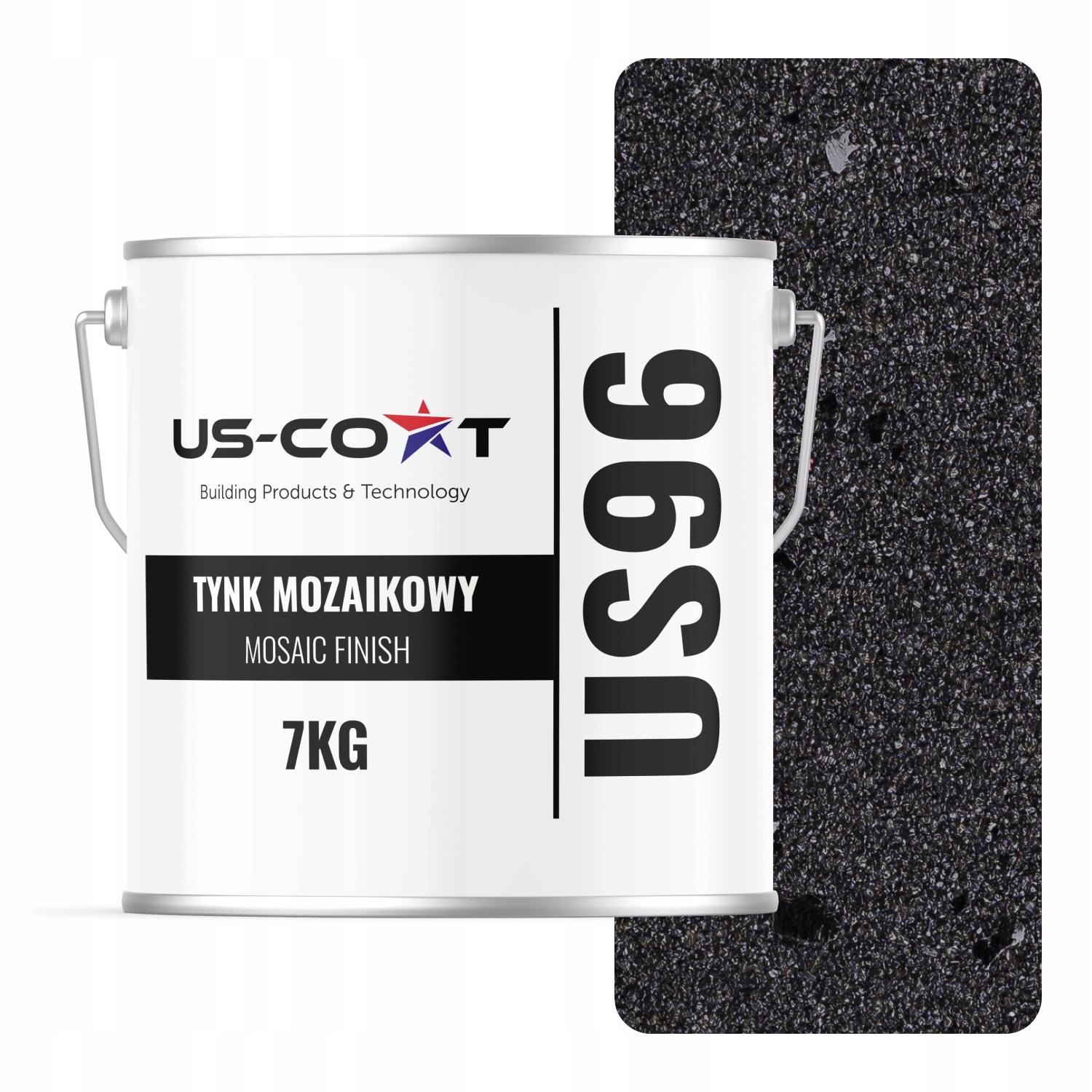Mozaiková Omítka Mozaika 7KG Černá S Černou Slídou M15 Pryskyřičná Prémiová